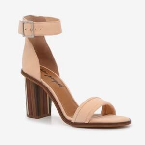 Free People Serenity Suede Sandal In Cantaloupe Peach 38 EUR 7.5 US NEW IN BOX